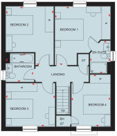 Kirkdale first floor floorplan