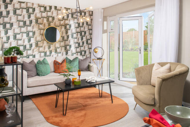 Inside view 4 bedroom Kirkdale family area with French doors