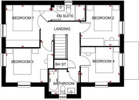 Hollinwood first floor, floorplan