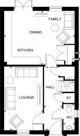 Ground floor floorplan of the Plato