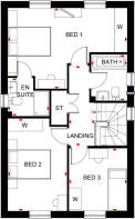 First floor floorplan of the Plato