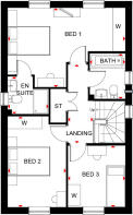 First floor floorplan of the Plato