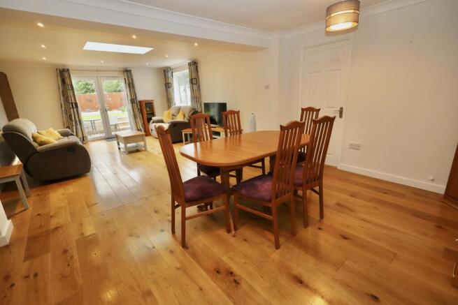 Dining room through to living room