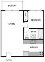 1 Bed Floorplan