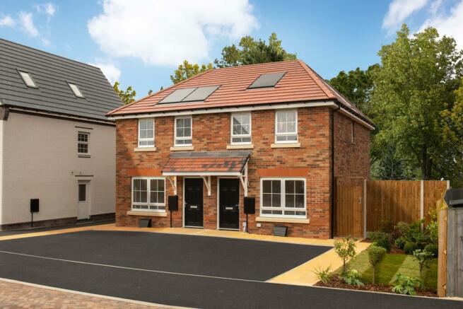 Semi-detached brick Archford homes at The Damsons