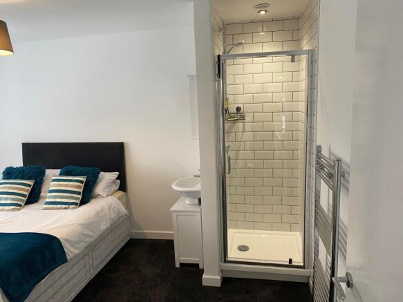 Bedroom and Shower