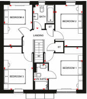 Windermere 4 bedroom first floor plan