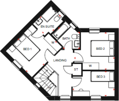 Lutterworth first floorplan