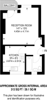 Floorplan area for info only, not for Â£/sq. ft valuation