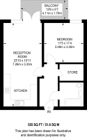 Floorplan area for info only, not for Â£/sq. ft valuation