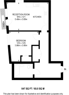 Floorplan area for info only, not for £/sq. ft valuation