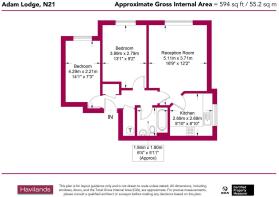 Flat 6, Adam Lodge N21 1SG-Floor Plan (1) updated.