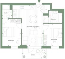 Hendon Waterside - Orchid Apartments, Plot 133 - Floorplan