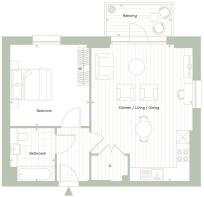 Orchid Apartments Floorplan - Plots 93, 100, 108, 116 and 124