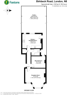 Floorplan area for info only, not for £/sq. ft valuation