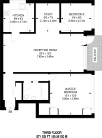 Floorplan area for info only, not for £/sq. ft valuation