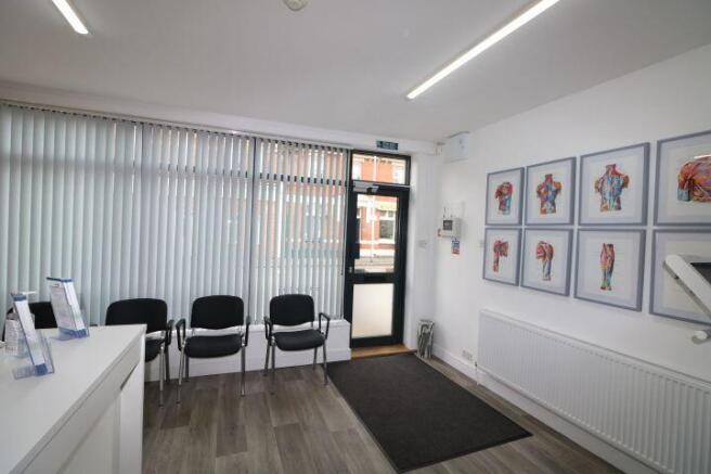 This is the reception area facing the front door.