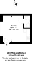 Floorplan area for info only, not for Â£/sq. ft valuation