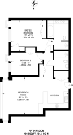 Floorplan area for info only, not for £/sq. ft valuation