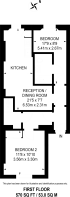 Floorplan area for info only, not for £/sq. ft valuation