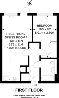 Floorplan area for info only, not for £/sq. ft valuation