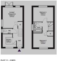 FLOORPLAN Plot 11 - 2 bed