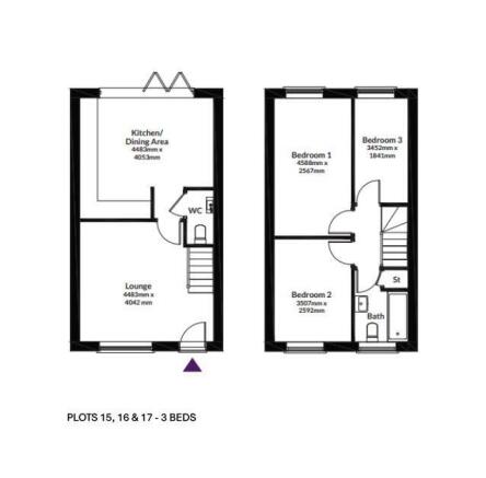 FLOORPLAN PLOTS 15, 16 & 17