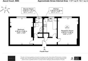 Flat 26, Ascot Court SW4 7EZ-Floor Plan.jpg