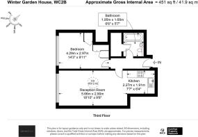 Flat 2, 2 Winter Garden House WC2B 5ND-Floor Plan.
