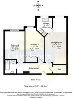 Floorplan - Flat 47 Milliers Court, Worthing Road,