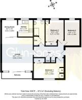 Floorplan - Flat 5 Climping Court, Rackham Road, R