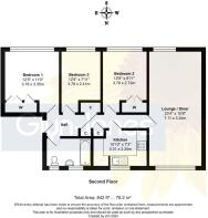 Floorplan - Flat 5, Bramber Square, Ashwood Drive,