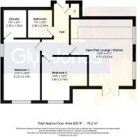 Floorplan - 2 Harwood Apartments 70 Woodlands Aven