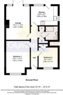 Floorplan - Flat 3 Waverley Court Waverley Road Ru