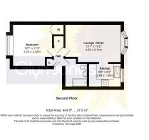 Floorplan - Flat 18 Thornton Court, Guildford Road