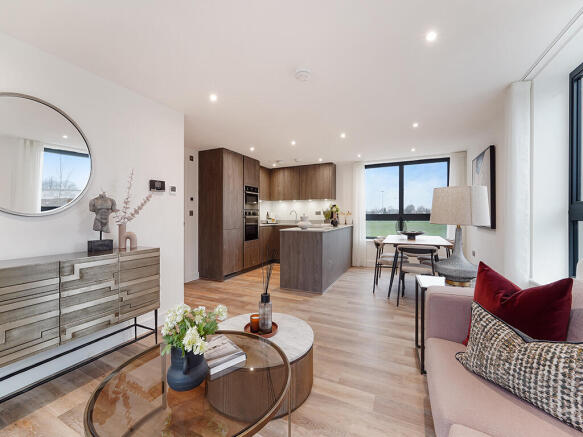 Indicative living,kitchen/dining