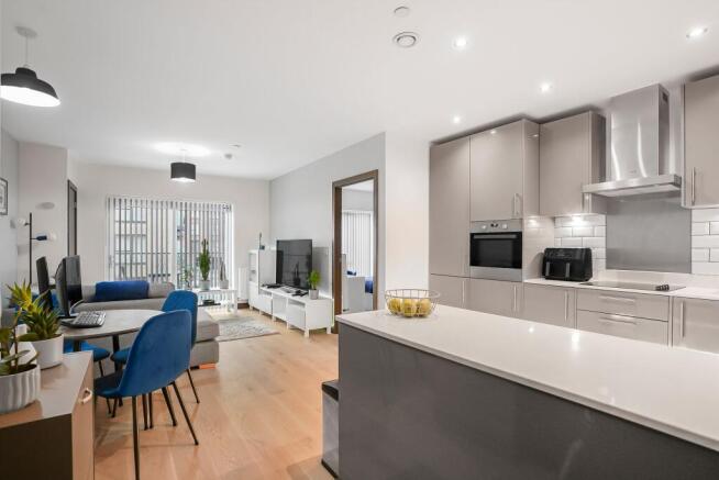 Open-plan kitchen