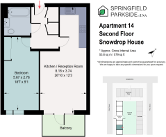 Snowdrop 1 bed