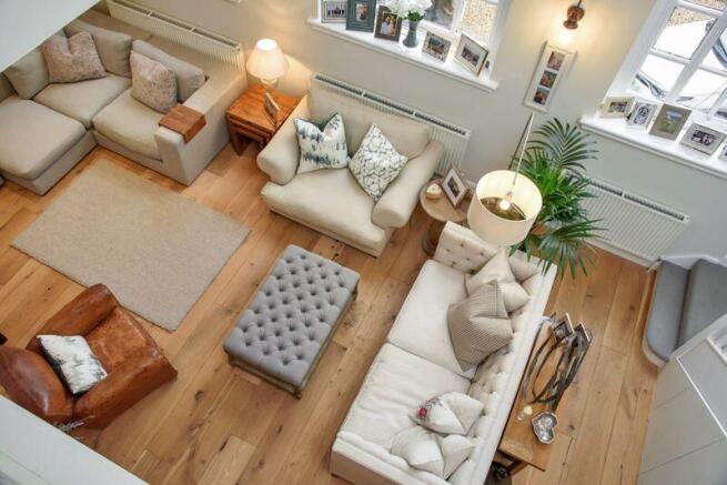 View from galleried landing