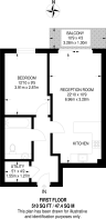 Floorplan area for info only, not for Â£/sq. ft valuation