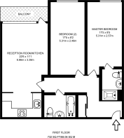 Floorplan area for info only, not for £/sq. ft valuation