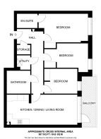 Floorplan area for info only, not for £/sq. ft valuation