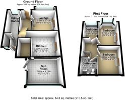 Floorplan as it was (3 bedroom) before it was chan