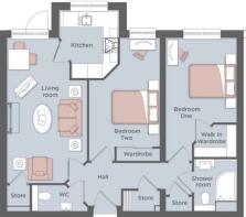 Typical Two Bedroom Plan