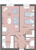 Typical One Bedroom Layout