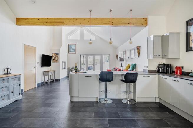 Main house open plan living area/kitchen