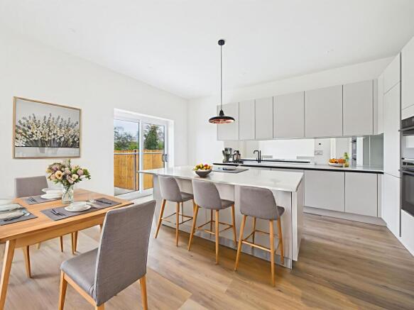 Dining Kitchen (Virtually Furnished)