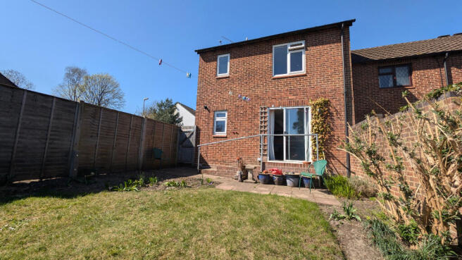 Rear of property