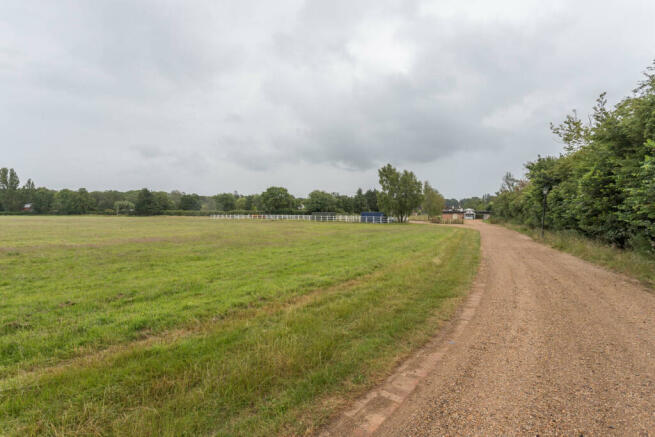 Driveway leading to property