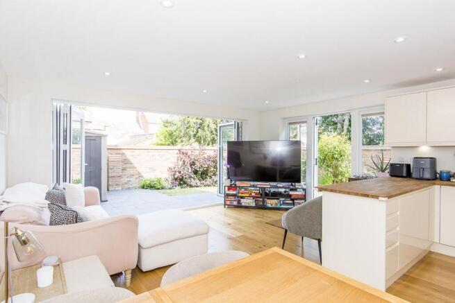 Open Plan Lounge And Kitchen Area